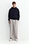 Kapüşonlu basic sweatshirt - 2