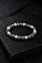 Black Rutil Quartz Natural Stone Prayer Beads and Bracelet Set Medium Size Men's Premium Design - 6