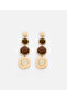 Combined Beaded Dangle Earrings