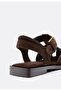 Allbucks Stradi - Various Genuine Leather Studded Strap Buckle Sandals Abstr00025 - 3