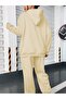 Unisex Men's and Women's New York Brooklyn Printed Oversize 3 Thread Hooded Tracksuit Set - 2