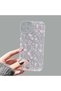iPhone 14 Plus Compatible Camera Protected Anti-Shock Aesthetic Print Patterned Transparent Silicone Case