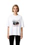 Women's Oversize Vintage American Automobile Classic Legend Printed Short Sleeve Comfortable T-Shirt Casual Stylish