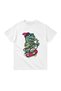 Children's T-Shirt Music Themed Dinosaur Print with Guitar Playing Character Relaxed Fit Casual Modern Stylish Elegant - 2