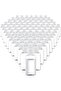 100 Pack 1.7oz Plastic Empty Bottles with Flip Cap Small Travel Size Bottles Hand Sanitizer Bottles