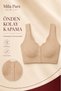 Slim Lift Laser Cut Front Buttoned Seamless Invisible Agrafted Strap Ghost Bralette Bra