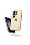 Samsung Galaxy S26 Ultra Compatible Case Camellia Leather Case Beige - 2