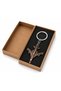 Bronze Color War Plane Figured Metal Keychain Gift for Men - 2