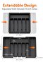 Adjustable cutlery tray with 6 to 8 compartments, green - 5