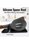 Silicone kitchen storage rack with hanging black - 2
