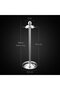 Rotating kitchen utensil rack with 6 hooks, silver - 5