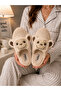 Cute Monkey Figured Plush House Slippers Soft Sole Winter House Slippers Dowry Slippers Stc1325 - 3