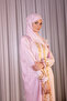 Women's Full Zipper One-Piece Arabica Embroidered Prayer Dress - 3