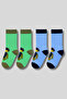 Children's 4-Pack Cotton Patterned Socks