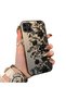 Realme C21Y/C25Y Compatible Elegant Black Lace Flower Pattern Case, High Quality Matte Phone Case - 2