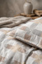 Linevra Cotton Single Fitted Sheet Duvet Cover Set |   Premium Series |   Elastic Fitted Sheet - 4