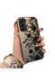 Samsung Galaxy A14 4G/5G Compatible Elegant Black Lace Flower Pattern Case, High Quality Case - 2