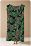Maximalist Leopard Dark Green Patterned 70X150 Beach Towel - Digital Printed Fade-Resistant Bath Towel - 2