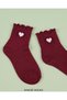 Ruffle 6-Piece Girls' Hearted Booties Socks New Season - 3