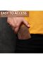محفظة جلدية من FOXHACKLE للرجال والنساء، محفظة رفيعة قابلة للطي مع خاصية حجب RFID، تصميم نحيف للجزء الأمامي - 6