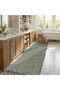 Small Bathroom Rug, 2' x 3' Hand-Woven Low Profile Front Entryway Rug, Tan Cotton Reversible - 6