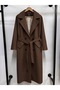 Lined Belted and Buttoned Premium Hijab Coat