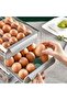 Organizer Box, Transparent Plastic Egg Storage Box Anti-Drop Food Storage Container Refrigerator Dra - 5