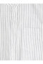 Peak New Season White Regular Fit Judge Collar Striped Poplin Men's Shirt - 5