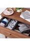 Foldable Bed Sheet Organizer, 2pcs Storage Box Closet Cube Organizer 2 Windows, 2 Handles (Grey) - 6