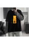 Mingalondon Walking Joker Printed Fake Sleeves Unisex Black T-Shirt