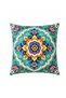 Vibrant Boho Soft Digital Printed Suede Fabric Throw Pillow Cover (40 X 40 cm) (1 Pc)