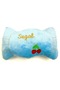 Plush Dog Toy with Squeaky Sound - Pillow (Blue) (17X9 cm)