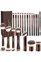 20 Pcs Makeup Brushes with Gift Box, Double-End Multi-functional Makeup Brushes for Blending