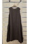 Italian Sleeveless Linen Dress with Gathered Collar - 5