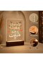 إضاءة ديكور رمضان، مصباح ليلي أنيق على شكل هلال، مصباح LED فني من الأكريليك، مناسب لغرفة النوم - 5