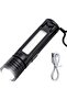 Solar LED Flashlight Super Bright, Torch Light Tactical Flashlight Hand Lamp with USB Rec
