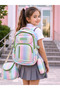 Luxury Quality Girls' Bag with 3 Compartments for Lunch and Pencil Case - 4