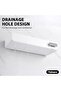 Adhesive Shower Caddy & No Drill Shower Shelf, Plastic Bathroom Wall Organizer for Tile, Wall - 7