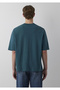 0613113-90366 Crew Neck Green Basic T-Shirt - 5