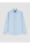 Southblue Blue Regular Fit Striped Gabardine Men's Shirt - 6