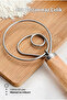 Set of 3 Danish Type Dough Whisks - Stainless Steel Flour Mixer & Sourdough Mixing Wire with Wooden Handle - 3