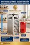 4-Surface Square Box Grater Vegetable Cheese Slicer Grinder Kitchen Grater 18/10 Stainless Steel 723474 - 5
