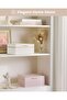 2-Layer Jewelry Organizer Box for Women, Large Cloud Design Faux Leather Case, Foldable Storage Space and - 4