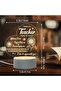 Engraved Night Light, Low Power USB Powered Acrylic Lamp with Button Control, Warm White LED - 3