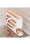 4-Tier Auto Rolling Egg Holder for Fridge, Space-Saving Egg Dispenser and Organizer Tray for 30 Eggs - 4