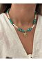 Turtle bead necklace - blue - 2