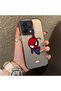 Oppo Reno 14 5g Compatible Silicone Edge Hard Back Case Couple Phone Case Spider Man Pattern - 3