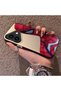 iPhone 17 Compatible Silicone Edge Hard Back Case Couple Phone Case Spider Man Patterned - 2