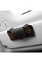 Genuine Leather Car Glasses Case – Creative clip – Storage box – Black - 2