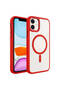 iPhone 12 Case Magsafe Transparent Back Face Camera Raised Silicone - 4